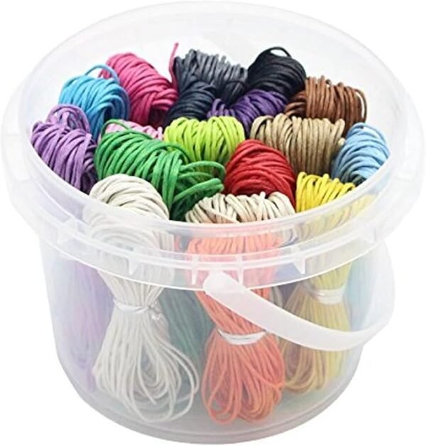 180Yards 18 Colors 1mm Waxed Cotton Cord DIY Making Thread Jewelry Bracelet Material