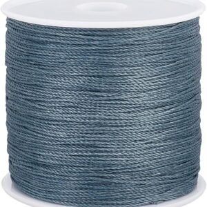 116yd 0.5mm Gray Blue Waxed Cotton Cord – Bracelet & Jewelry Making