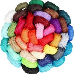 437yd 1mm Waxed Polyester Cord – 40 Colors for DIY Jewelry & Bracelets