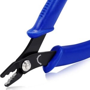 5" Precision Crimping Pliers with Spring – Mini Straight Head for Jewelry Making & Crafting