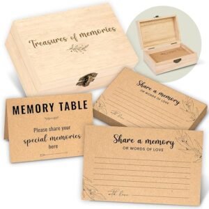 50PCS Share A Memory Cards – Funeral & Celebration of Life Keepsake for Weddings & Graduations