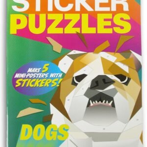 DIY Sticker Puzzle Poster Book for Creating Full-Color Dog Posters