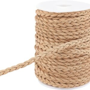 22.5-Yard Tan Faux Suede Cord for Jewelry and Crafts