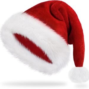 Adult Santa Claus Hat for Men and Women Christmas Parties