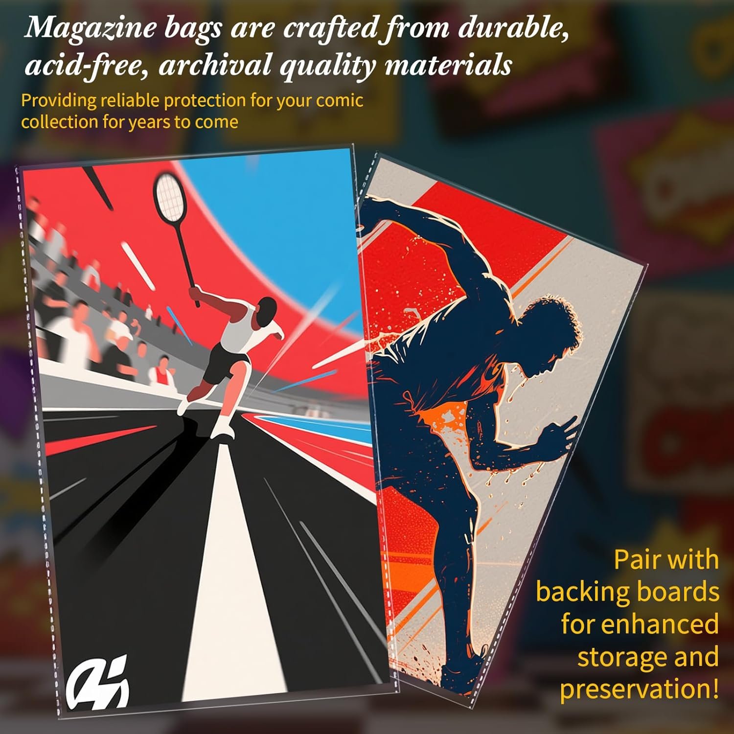 720 Clear Comic Book Sleeves with Boards for Safe Storage - Image 4