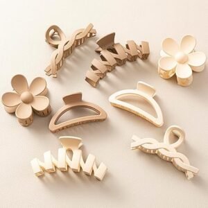 Flower Hair Claw Clips 8PCS Women Girls Gift