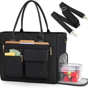 Teacher Tote Bag Insulated Lunch Laptop Work Bag
