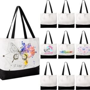 Large Canvas Tote Bags Bulk Sublimation Blank Reusable
