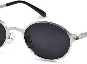 Women’s Oval Sunglasses Vintage 90s UV400 Protection