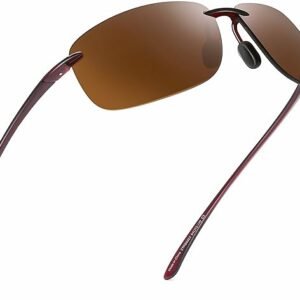 Sport Rimless Sunglasses Men Women Polarized UV400