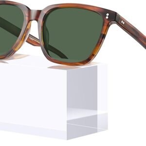 Retro Acetate Polarized Sunglasses UV400 Anti Glare Driving Glasses