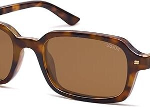 Trendy Rectangle Polarized Sunglasses Slim Retro Square UV400