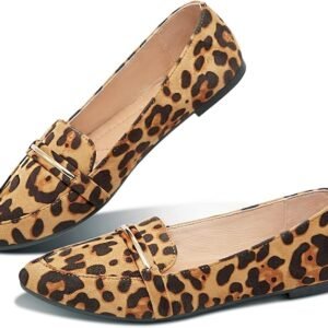 Women’s Pointed Toe Loafers Faux Suede Slip-On Flats