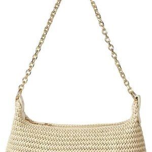 Women’s Straw Woven Shoulder Tote Beach Summer Purse