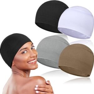 Women’s 4-Piece Soft Chemo Headwear Sleeping Cap Set