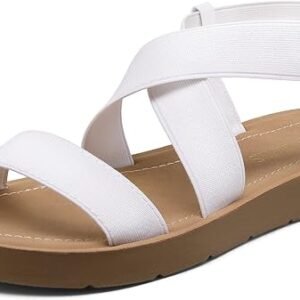 Women's Open Toe Flat Elastic Summer Sandals