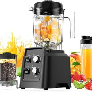 1400W Professional Blender With Grinder Self Cleaning 68oz Jar
