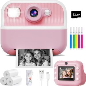 Kids Instant Print Camera Dual Lens 1080P Video Recorder