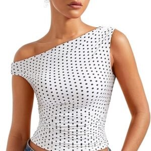 Women's Off-Shoulder Y2K Crop Tank Top Summer Going Out