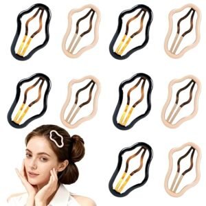 Metal Snap Hair Clips Non-Slip Barrettes 10PCS Women