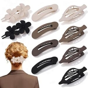 Flat Hair Clips 10 Pack Non-Slip Women Girls