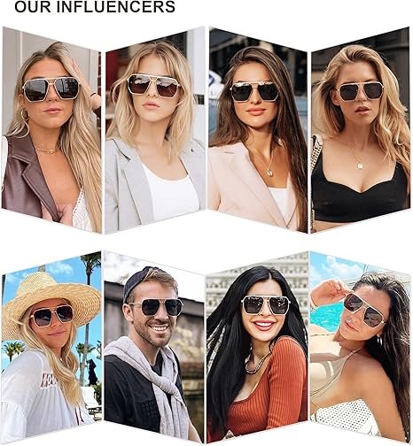 Retro Oversized Polarized Sunglasses Women Men Vintage - Image 4