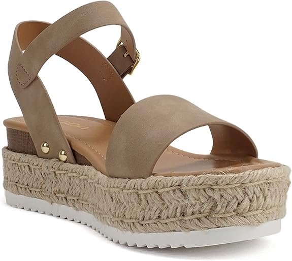 Women’s Open Toe Platform Ankle Strap Summer Espadrilles - Image 4