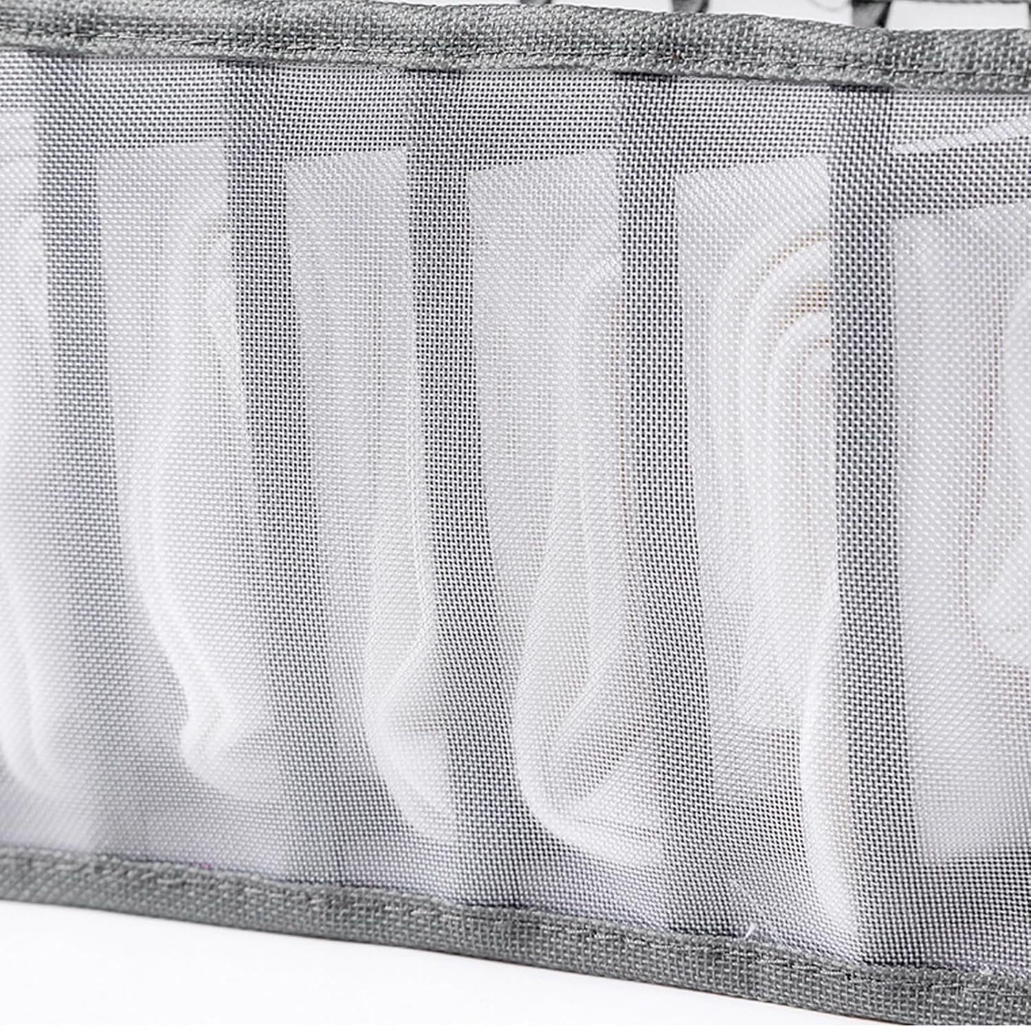 Seven-Compartment Foldable Mesh Fabric Drawer Divider for Closet and Travel Organization - Image 2