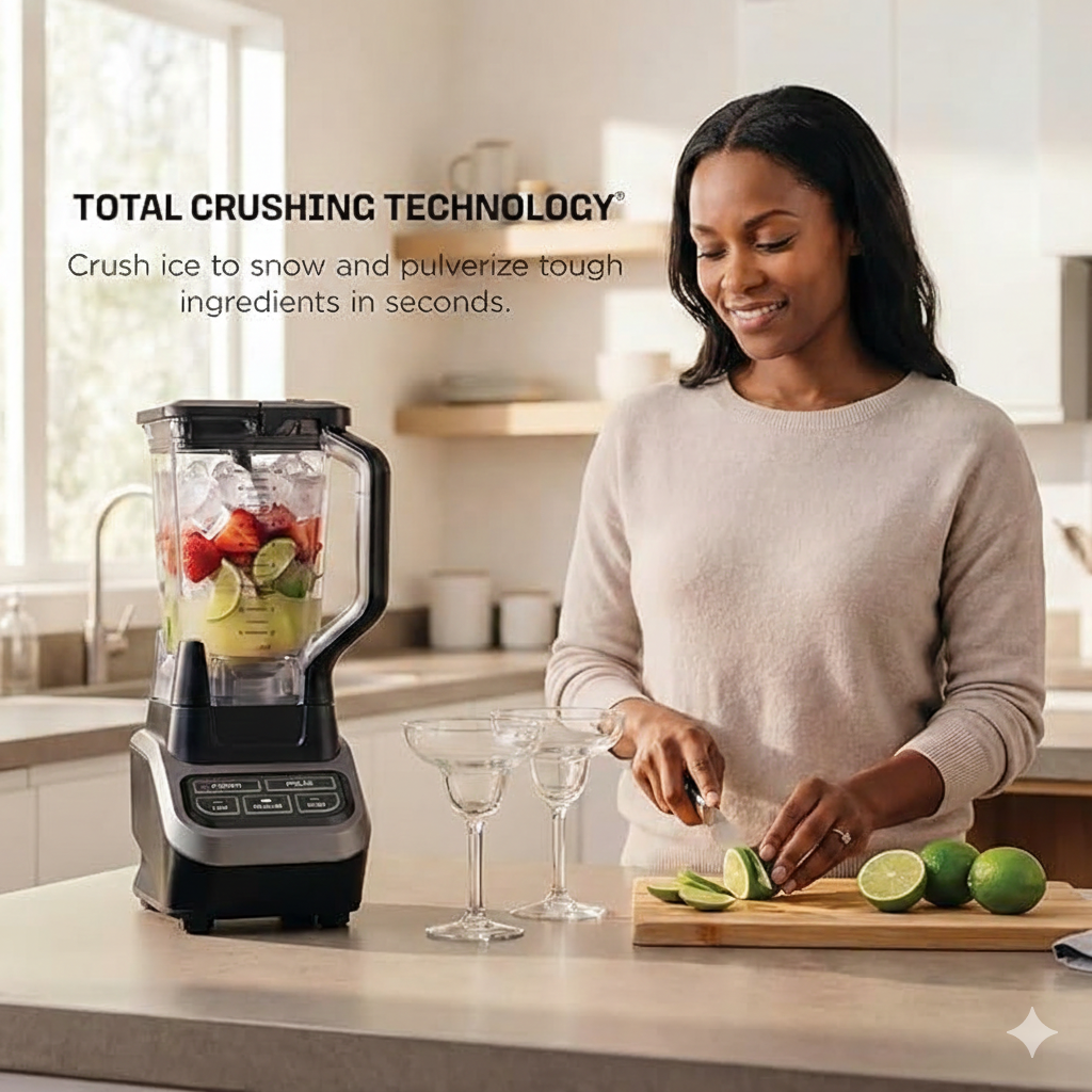 1000W Professional Countertop Blender Ice Crushing 72oz Pitcher - Image 3