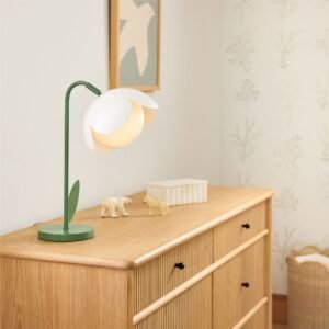 Modern Glass Flower Table Lamp Decorative Lighting
